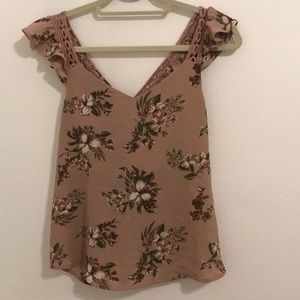 flowy floral top